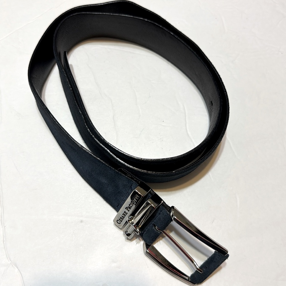 Cesare Paciotti suede leather belt